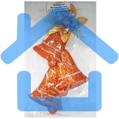 Подвеска Колокольчик, новогодняя 12.5см.N3-36/61D