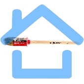 Кисть круглая № 6 (30 мм), натуральная щетина, деревянная ручка MTX