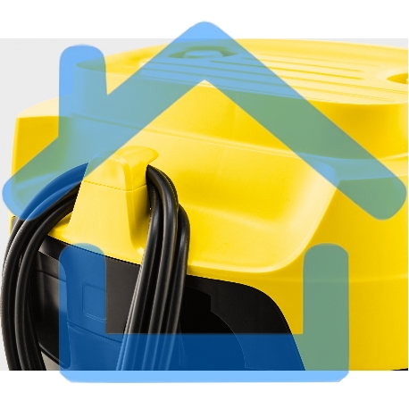 Строительный пылесос Karcher WD 3 S V-17/4/20 желтый, 1000 Вт, уборка сухая/сбор воды, пылесборник мешок/контейнер, 17 л-14