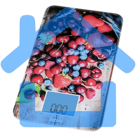 Весы кухонные BBK KS107G темно-синий/красный-2