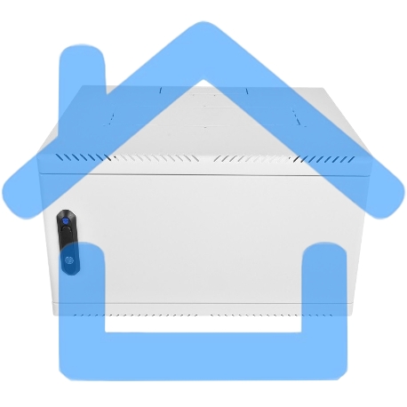 Шкаф телекоммуникационный настенный 6U (600х650) дверь металл, ШРН-6.650.1 (ШPH 6.650.1)-11