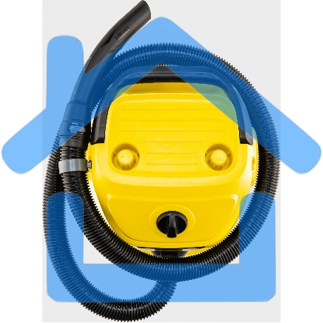 Строительный пылесос Karcher WD 3 S V-17/4/20 желтый, 1000 Вт, уборка сухая/сбор воды, пылесборник мешок/контейнер, 17 л-16