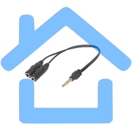 Переходник Defender Headset Jack 2*3.5jack - 3.5 4pin jack 0,15м