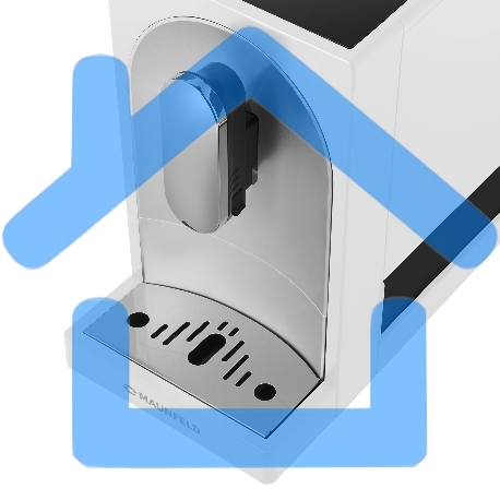 Кофемашина автоматическая Maunfeld MF-A8021CWH белый, исп. кофе - зерновой, 1.1 л, 1470 Вт, 19 бар-5