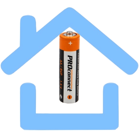 Солевая батарейка АА (R6P) PROconnect