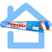 Ножовка по дереву Россия 500 мм, шаг зубьев 6,5 мм, пластиковая рукоятка 23165