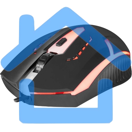 Мышь проводная Defender Hit MB-601 черный, 1200 dpi, USB, кнопки - 4-15