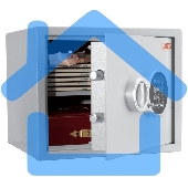 Сейф AIKO Т-40 EL (Внешние размеры:400х400х377 мм, Вес:19 кг)