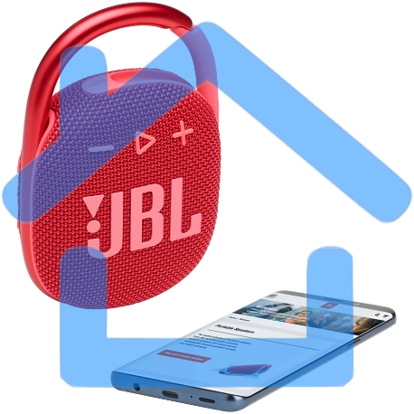 Портативная акустика JBL CLIP 4, красный-23