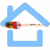 Кисть круглая №14 (50 мм), натуральная щетина, деревянная ручка MTX