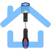 Отвертка Matrix Ударная, PH1x75 мм, двух-компонентная рукоятка, CrV