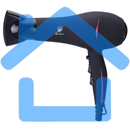 Фен ВАСИЛИСА ФН6-2200 черный с малиновым, 2200Вт