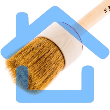 Кисть круглая №16 (55 мм), натуральная щетина, деревянная ручка MTX-1