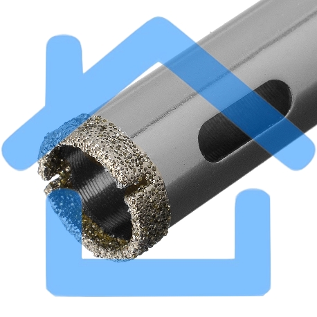 Сверло алмазное по керамограниту, 14 х 67 мм, 3-гранный хвостовик Matrix-5