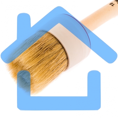 Кисть круглая №18 (60 мм), натуральная щетина, деревянная ручка MTX-2