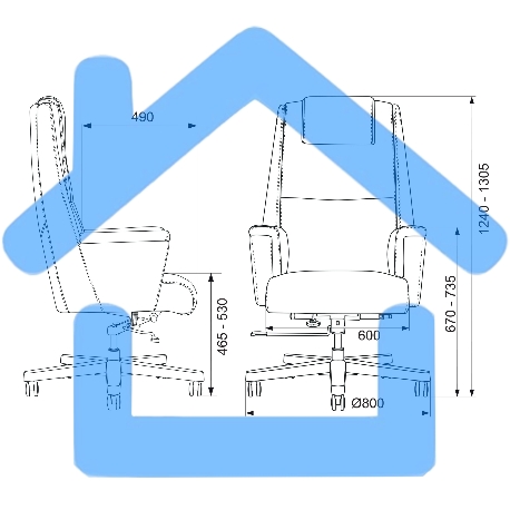 Кресло руководителя Бюрократ _DUKE белый, кожа, крестовина металл/дерево-3