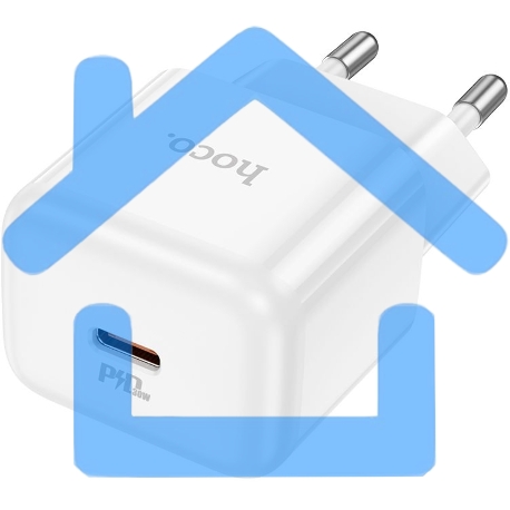 Сетевое зарядное устройство Hoco N32 Glory White 30W 3A+2A+1.5A (PD+QC+AFC) USB Type-C универсальное белый-4