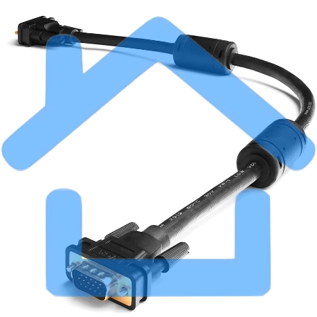 Кабель Greenconnect SVGA 7.0м черный, позолоченные контакты, ферритовые кольца, OD8.0мм. 15M / 15M Premium GCR-VM2VM2-7.0m, 28/28 AWG, двойной экран-3