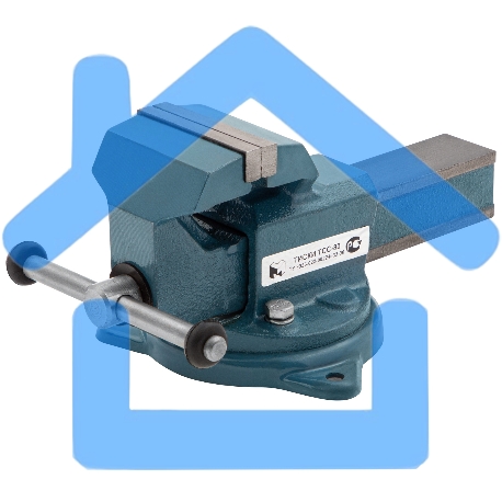 Тиски Россия слесарные,80 мм,поворотные 18662-2