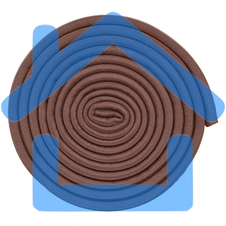 Уплотнитель резиновый, 6 м, профиль 