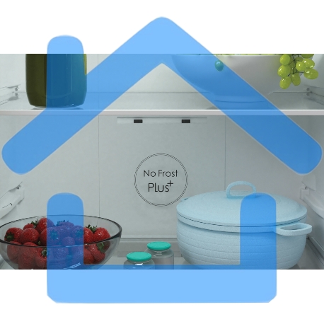 Холодильник Candy CCRN 6180W белый двухкамерный 227/106 л морозилка снизу, No Frost-13