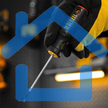 Отвертка Denzel PH0х75 мм, S2, 3к рукоятка-7