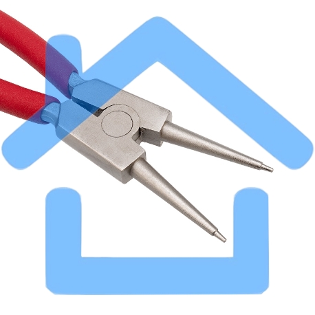 Щипцы для стопорных колец Rexant разжим 160 мм, обливные рукоятки-5