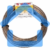 Трос стальной в ПВХ оплетке d=3,0 мм, прозрачный ( моток 20 м) Rexant