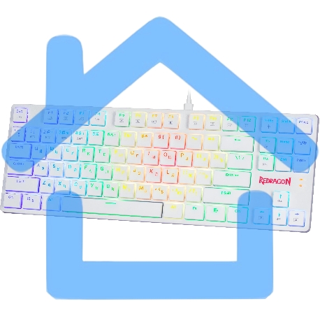 Клавиатура Redragon Anubis беспроводная, USB, Bluetooth/Радиоканал, белый-7