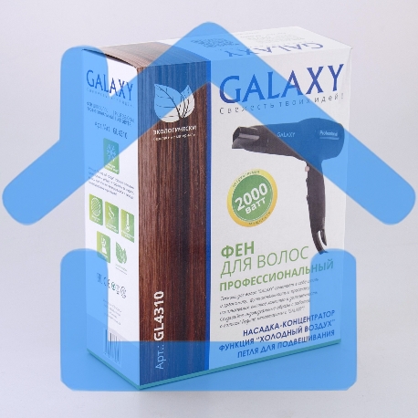Фен для волос профессиональный Galaxy Line GL 4310, коричневый,2000 Вт, 2 скорости, 3 температурных режима, функция 