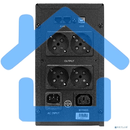 Источник бесперебойного питания CROWN 800VA/450W, металл, 1x12V/9AH, розетки 3*EURO+1*IEC bybass, трансформатор AVR 145-280V, LCD дисплей, съемный кабель 1.2м, фильтр телефонной и ethernet линии RJ11/45, защита батареи, от перегрузки, от КЗ-4