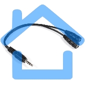 Кабель-разветвитель аудио Exegate EX284946RUS EX-CCA-415-0.3 (3.5mm Jack M/2x3.5mm Jack F, 0,3м)