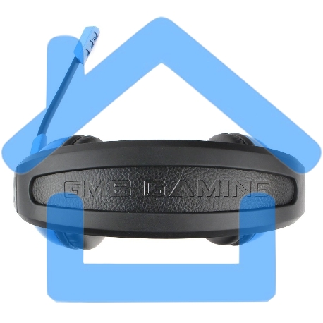 Гарнитура игровая Gembird MHS-G55 черный/синийрегулировка громкостиотключение микрофонакабель 2.5м-5