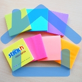 Блок самоклеящийся бумажный Stick`n 21167 76x76мм, 100 листов, 70 г/м2, неон, зеленый