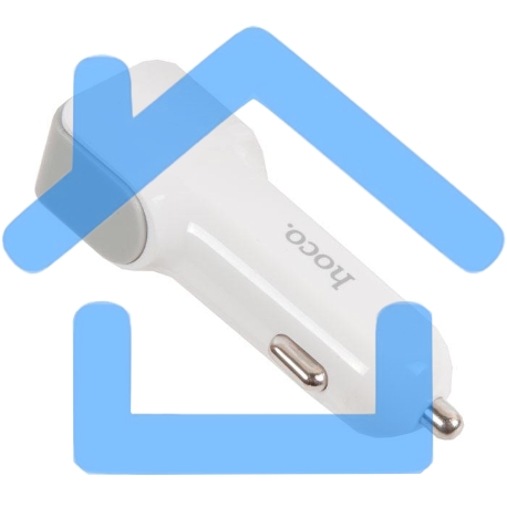 Автомобильное зарядное устройство HOCO z23 grand style dual-port car charger set with lightning cable, белый-5