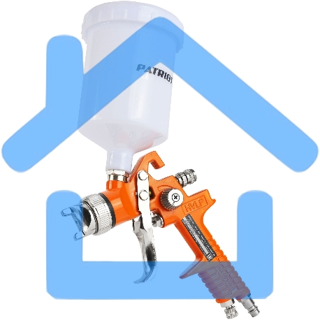 Краскораспылитель Patriot HVLP 1.4A 130л/мин соп.:1.4мм бак:0.6л