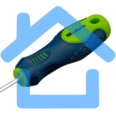 Отвертка, PH0 х 100 мм, CrV, 2-х компонентная рукоятка Сибртех-4