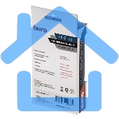 Разветвитель USB 2.0 Buro BU-HUB4-0.5L-U2.0 4порт. черный