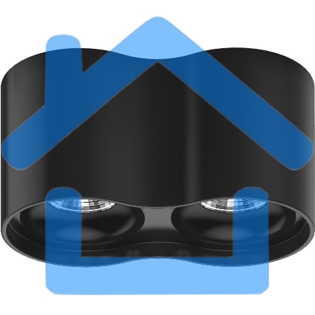 Светильник Gauss LED накладной HD033 24W 3000K 180x100х100мм HD033-2