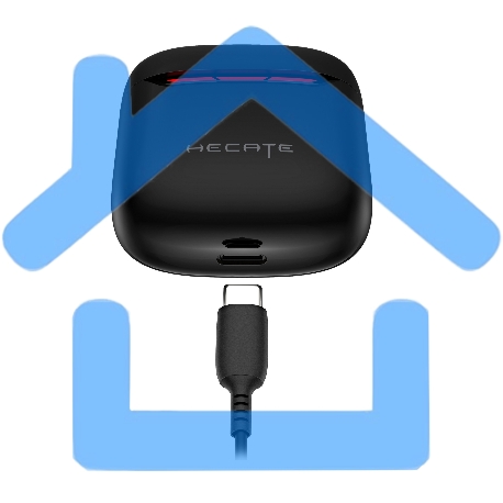 Наушники с микрофоном Edifier Hecate GM3 Plus черный вкладыши BT оголовье-3