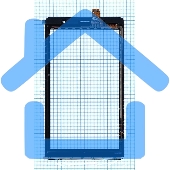 Сенсорное стекло (тачскрин) для Alcatel 9013x черное