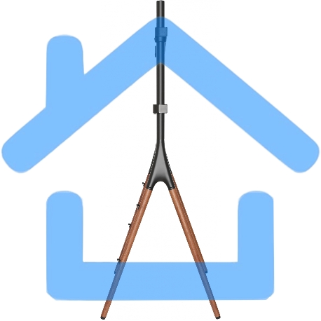 Подставка для телевизора Cactus CS-ST1247BKWN черный/орех 49