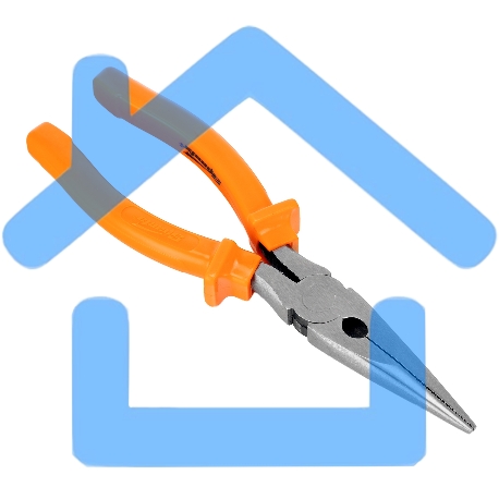 Длинногубцы Classic, 200 мм, прямые шлифованные, пластмассовые рукоятки Sparta-7