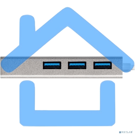 Хаб USB (концентратор) ExeGate DUB-4 (кабель-адаптер USB3.0 --> 4xUSB3.0, Plug&Play, серебристый)-7