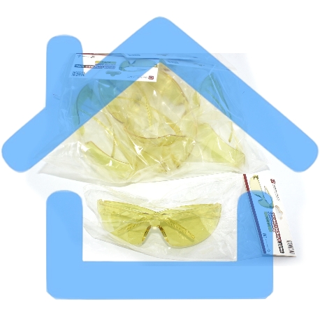 Очки защитные ПРОФЕССИОНАЛ ULTRA желтые 5 шт