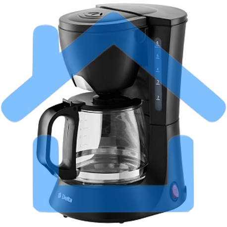 Кофеварка Delta DL-8153 черная-1