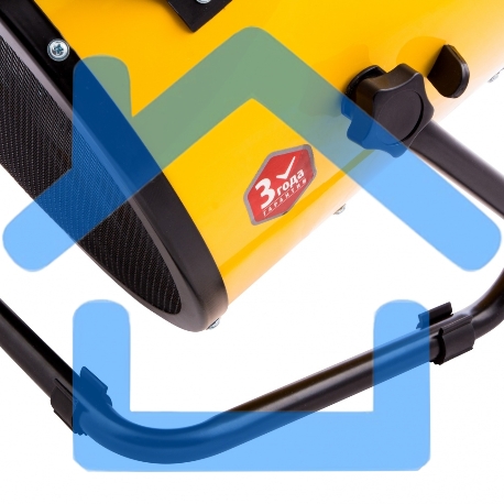 Тепловая пушка керамический нагреватель (тепловентилятор) Denzel DHC 5-400, 230В, 0,04/3/5 кВт-12