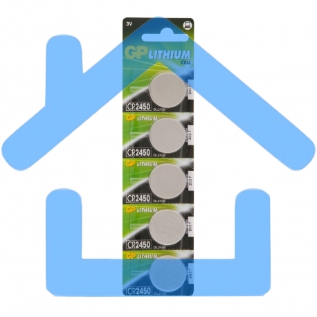 Батарея GP Lithium CR2450 (5шт)-2