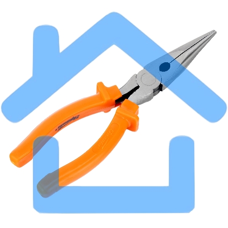 Длинногубцы Classic, 200 мм, прямые шлифованные, пластмассовые рукоятки Sparta-4