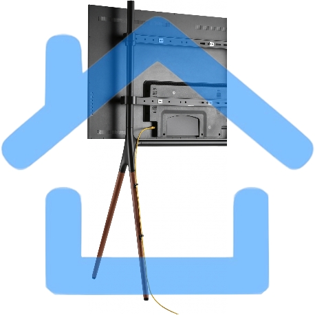 Подставка для телевизора Cactus CS-ST1247BKWN черный/орех 49